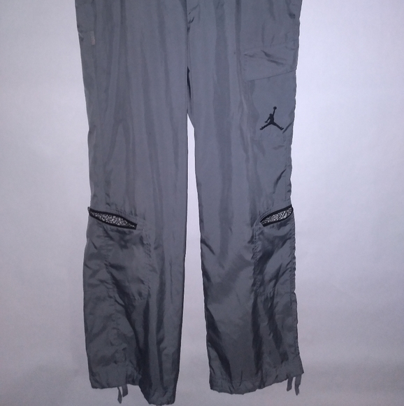 Men's JORDAN (Grey Windbreaker) Pants, 34W - Picture 2 of 15